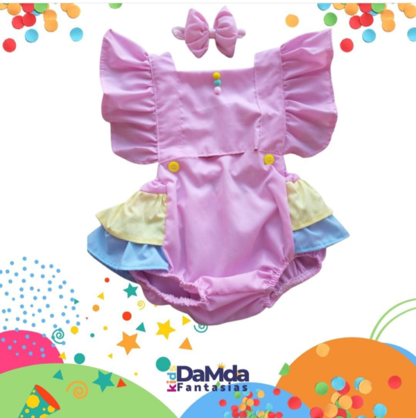 Palhacinha rosa Romper